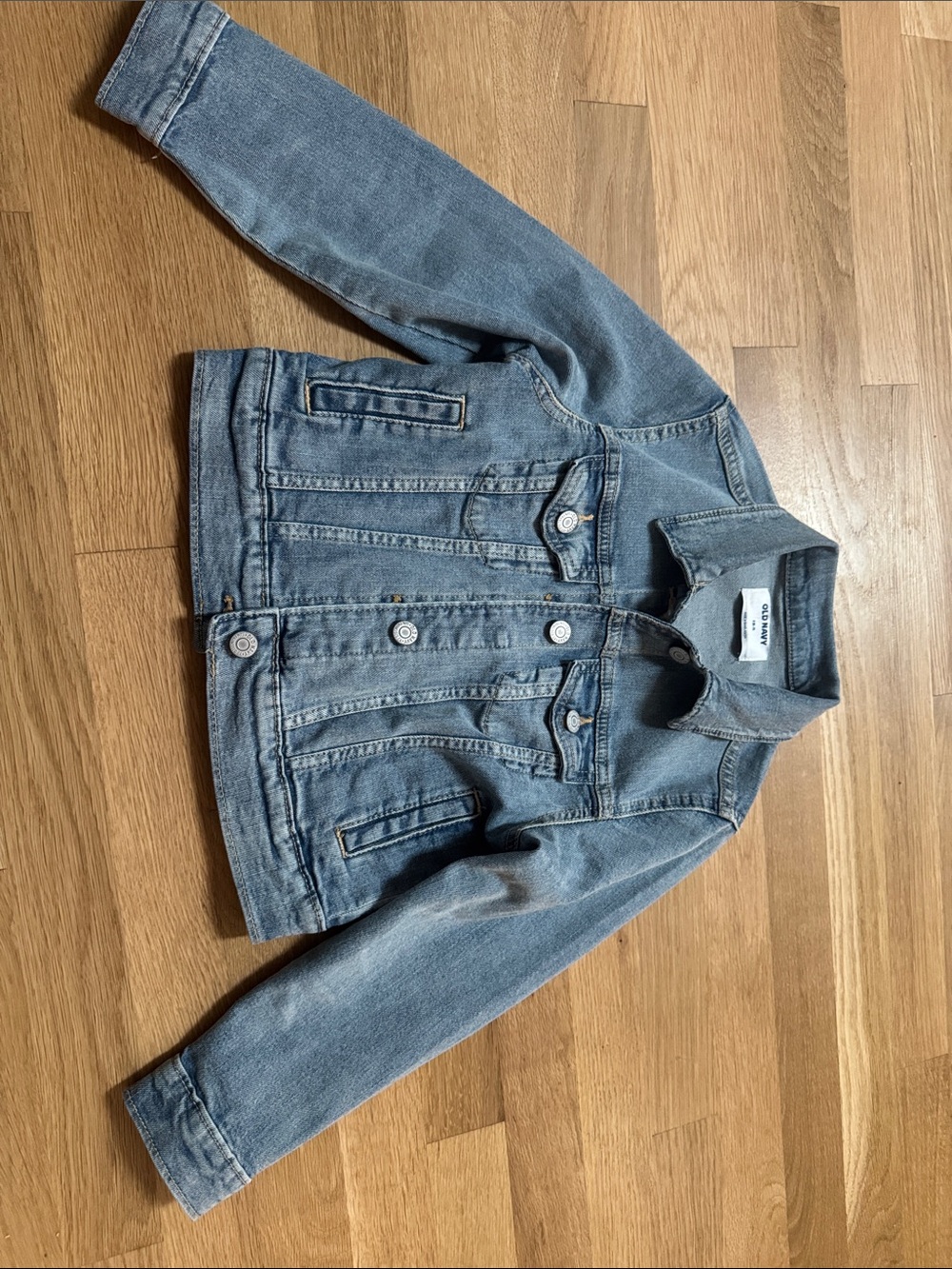 Old Navy Blue Kids Denim Jacket with Button Front